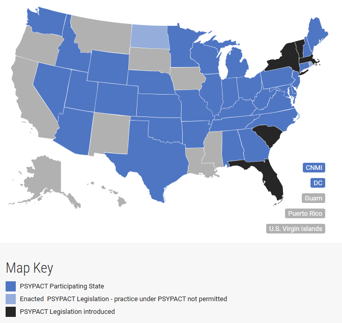 PSYPACT States   PSYPACT States 